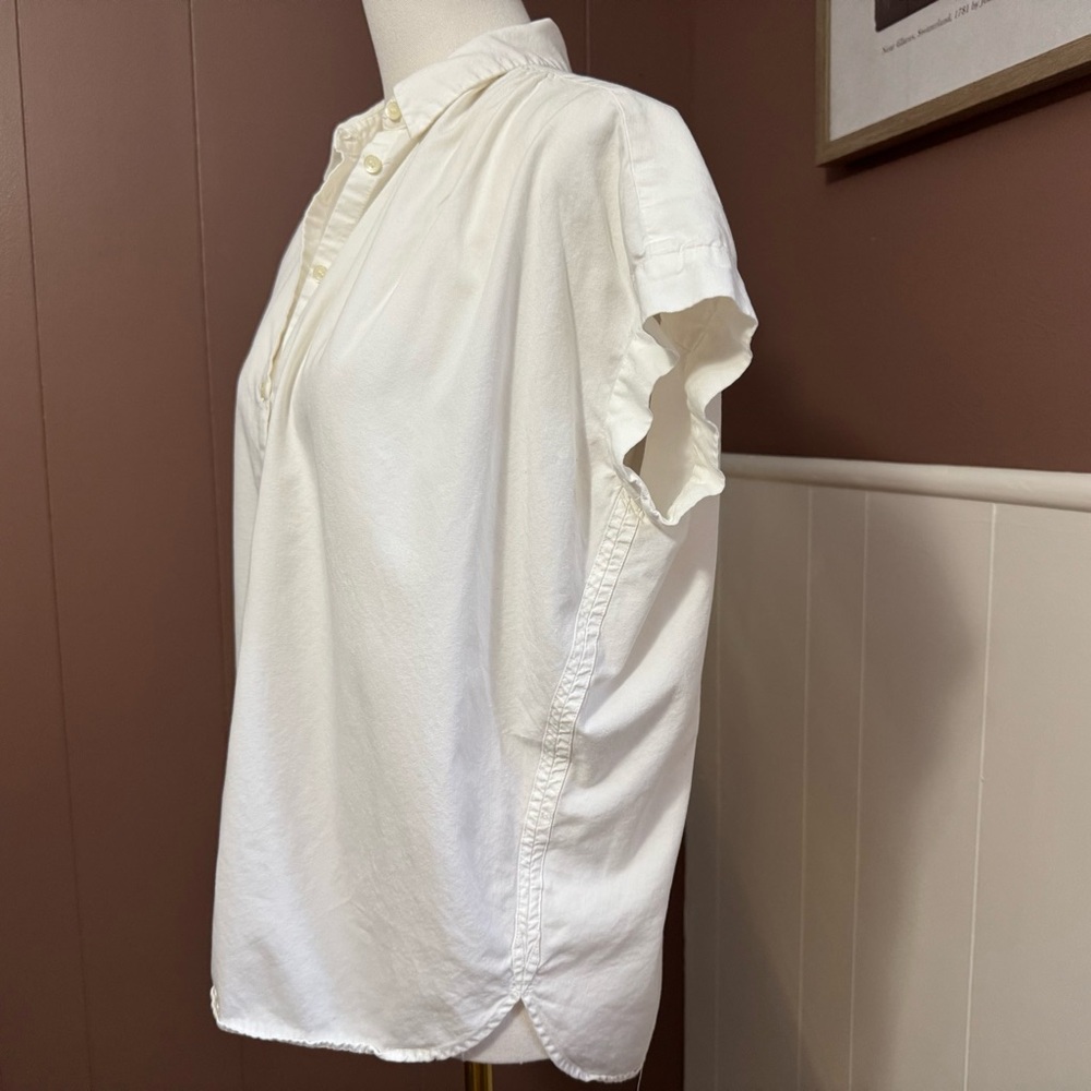 Madewell Central Button Down Oversized Shirt Blou… - image 5